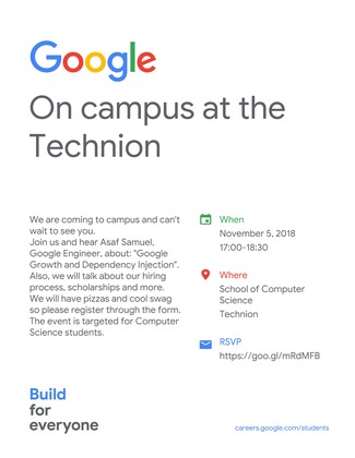 TODAYT! Google Event at CS