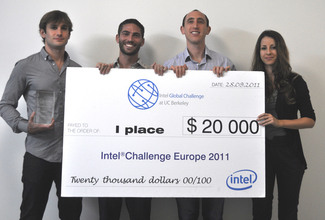 CS students win first place in Europe "Intel Challenge" contest
