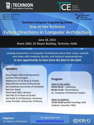 A-Day-at-the-Technion: Future Directions in Computer Architecture