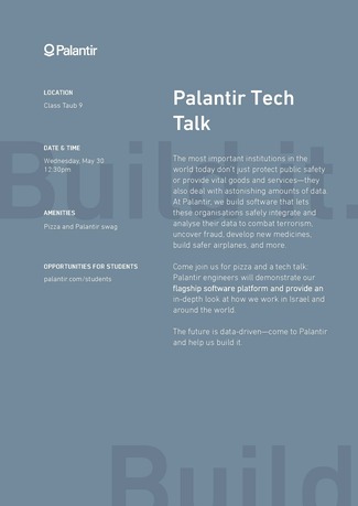 Recruitment Day by PALANTIR