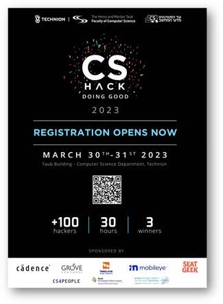 האקתון מדעי המחשב CS Hackathon - Doing Good 2023
